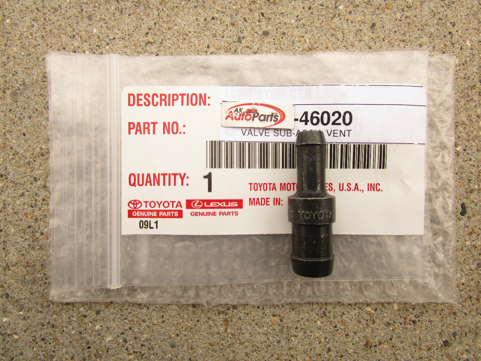 FITS: 93 - 98 TOYOTA SUPRA 3.0L VENTILATION VALVE PCV SUB ASSEMBLY OEM NEW