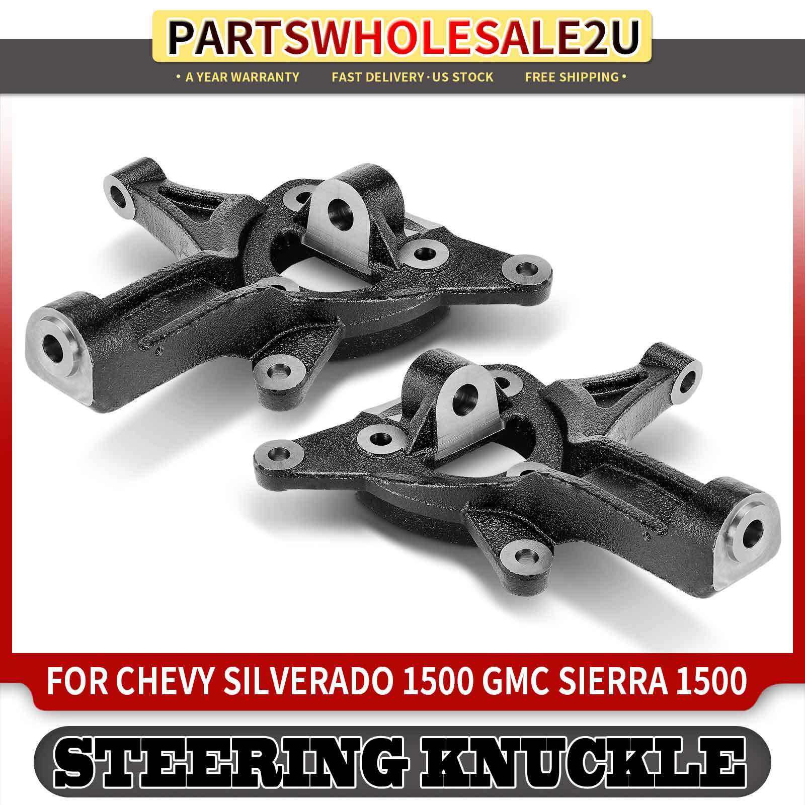 2xFront Side 4.5" Lift Spindles for Chevrolet Silverado 1500 GMC Sierra 1500 RWD