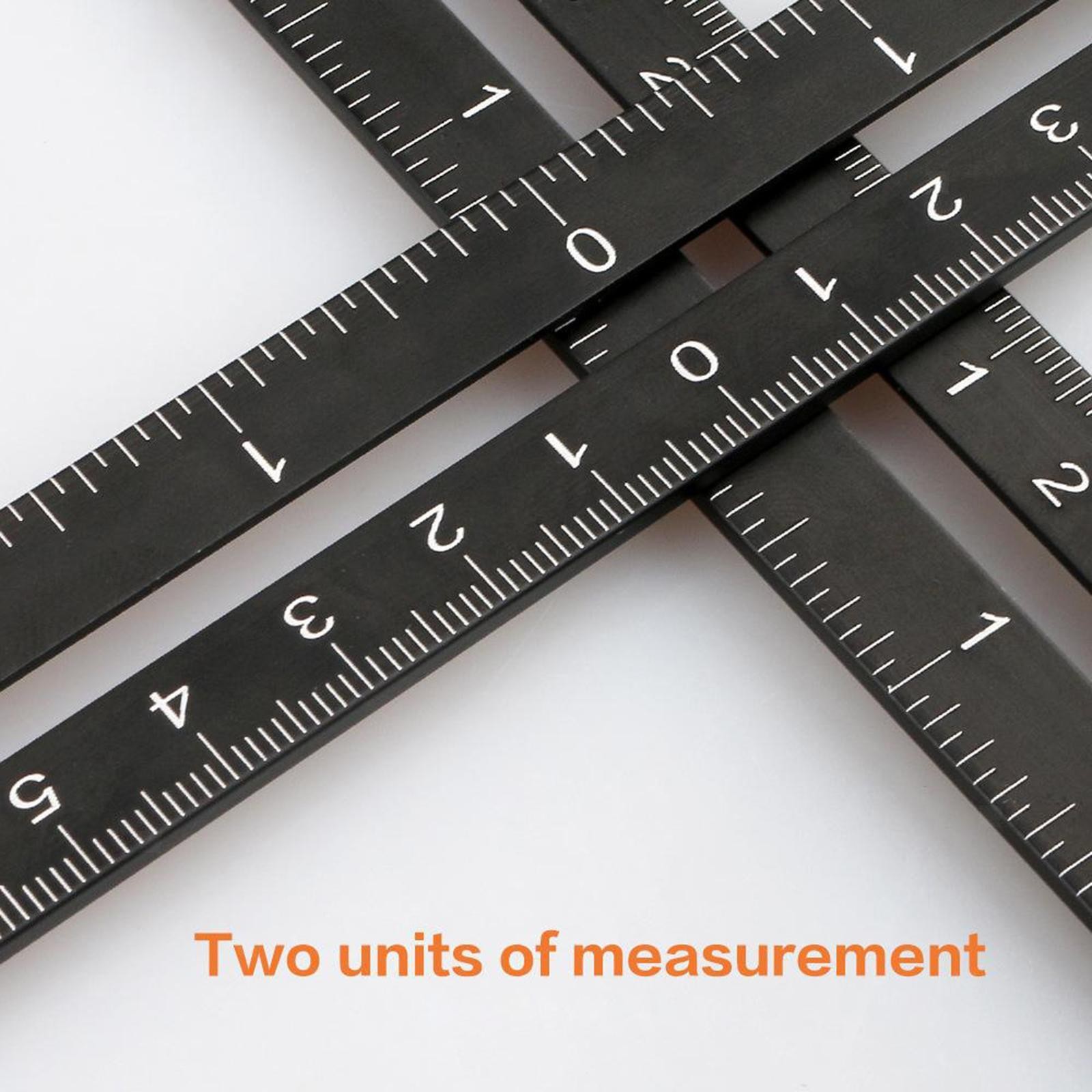 Multi Angle Measuring Ruler Angle Template Tool Aluminum Alloy Tile Measuring