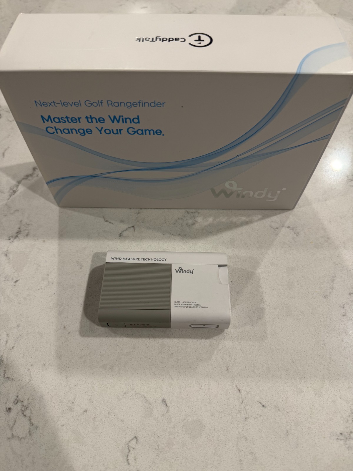 CaddyTalk Windy Laser Rangefinder White BRAND NEW