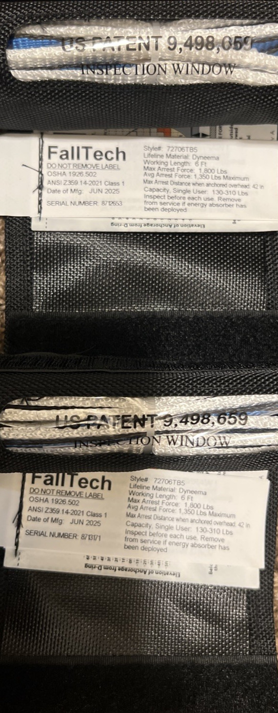 FallTech DuraTech Mini 6’ SRL MFG DATE June 2025