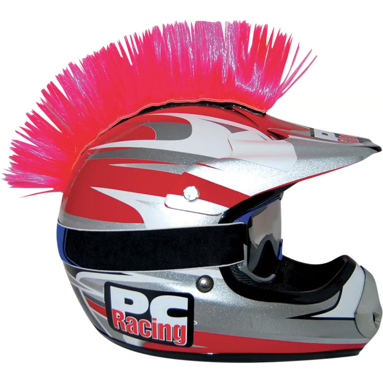 PC Racing Helmet Mohawk - Pink Motorcycle ATV/UTV Street Bike Dirt Bike PCHMPINK