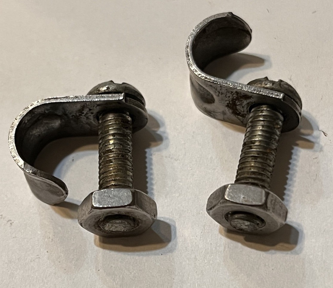 Frame mounted pannier clips--- fasteners---hooks