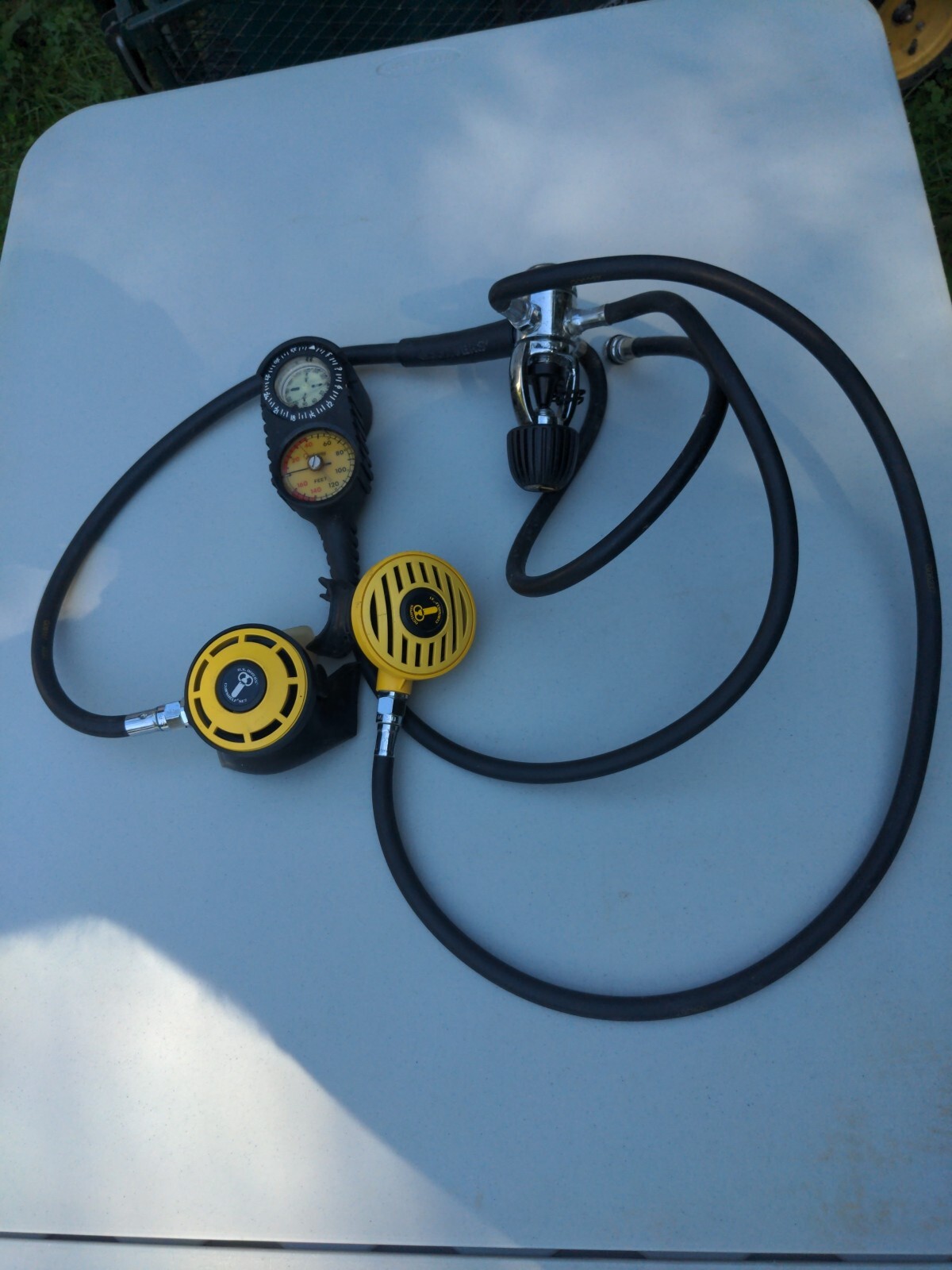 Octopus Conshelf SE2 Regulator set w/Conshelf 21 and Guages