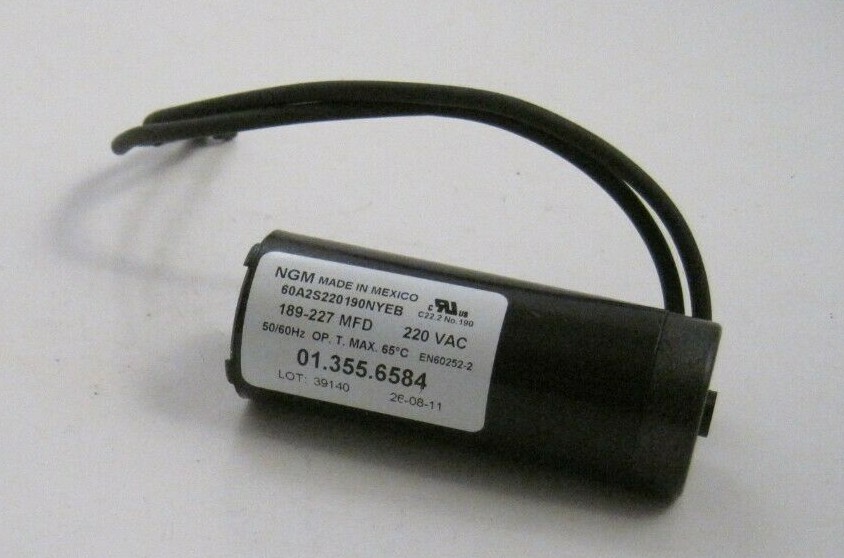 NGM 189uf - 227uf 220VAC Motor Start Capacitor - Round (189mfd - 227mfd 220V)