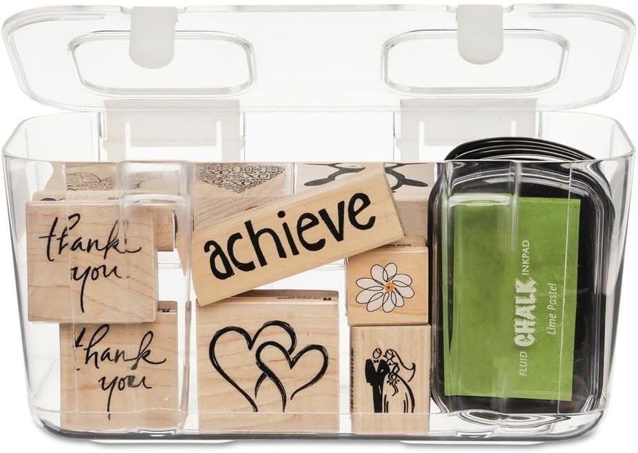 Modern Medium Clear Caddy Organizer - Portable with Water-Resistant Features