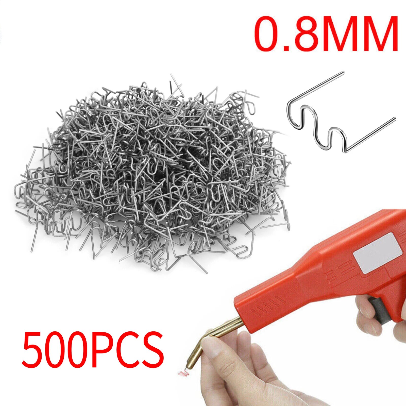 500Pcs Stainless Steel Hot Staples For Car Bumper Plastic Welding Repair