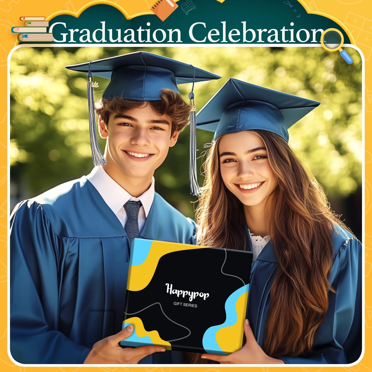 HAPPYPOP Graduation Gifts for Him Her - Socks Congrats Grad Gifts for Male Fe...