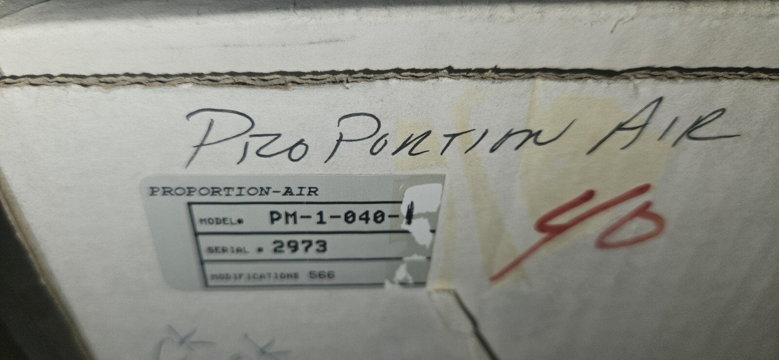 NIB Proportion Air PM-1-040-I Digital  Pressure Indicator
