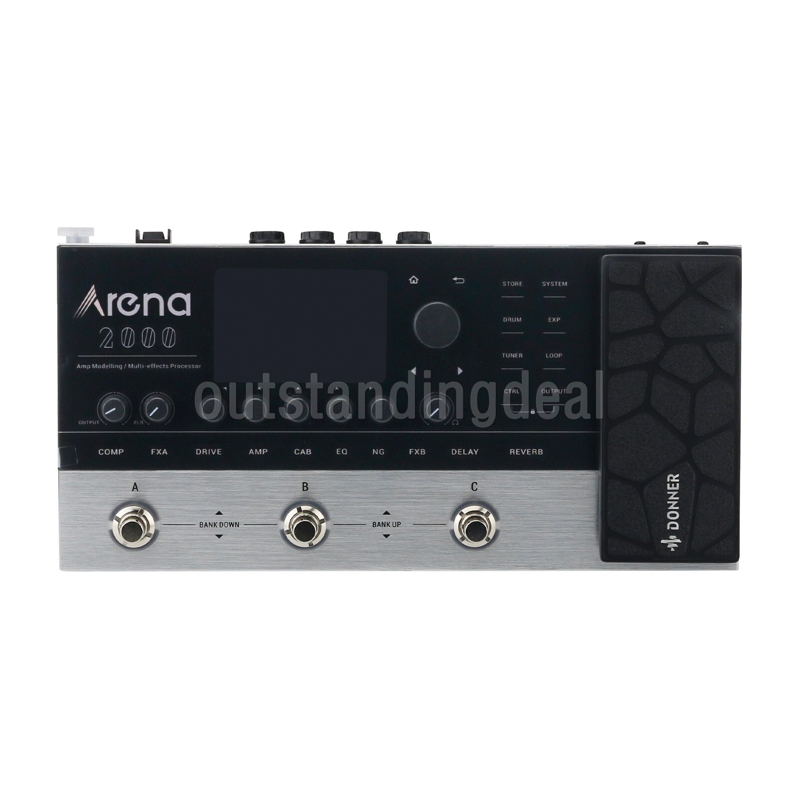 Donner Arena 2000 Multi-effects Guitar Effects Pedal Independent IR Module AMP