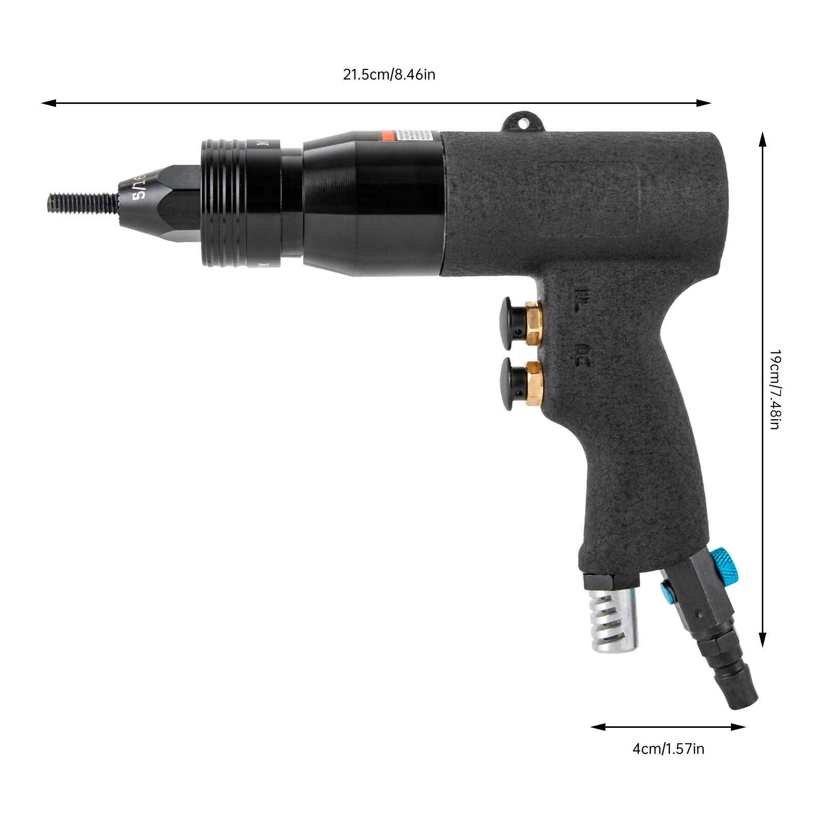 Pro Riveting Machine Pneumatic Rivet Nut Gun Air Rivet Nut Pull Setter Tool