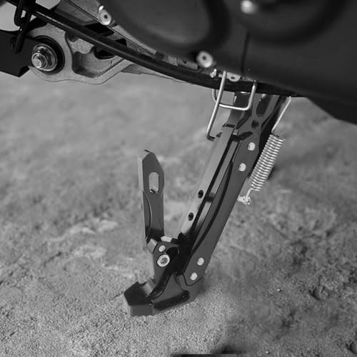 Universal Motorcycle Kickstand Adjustable Foot Side Support Parking Black-1