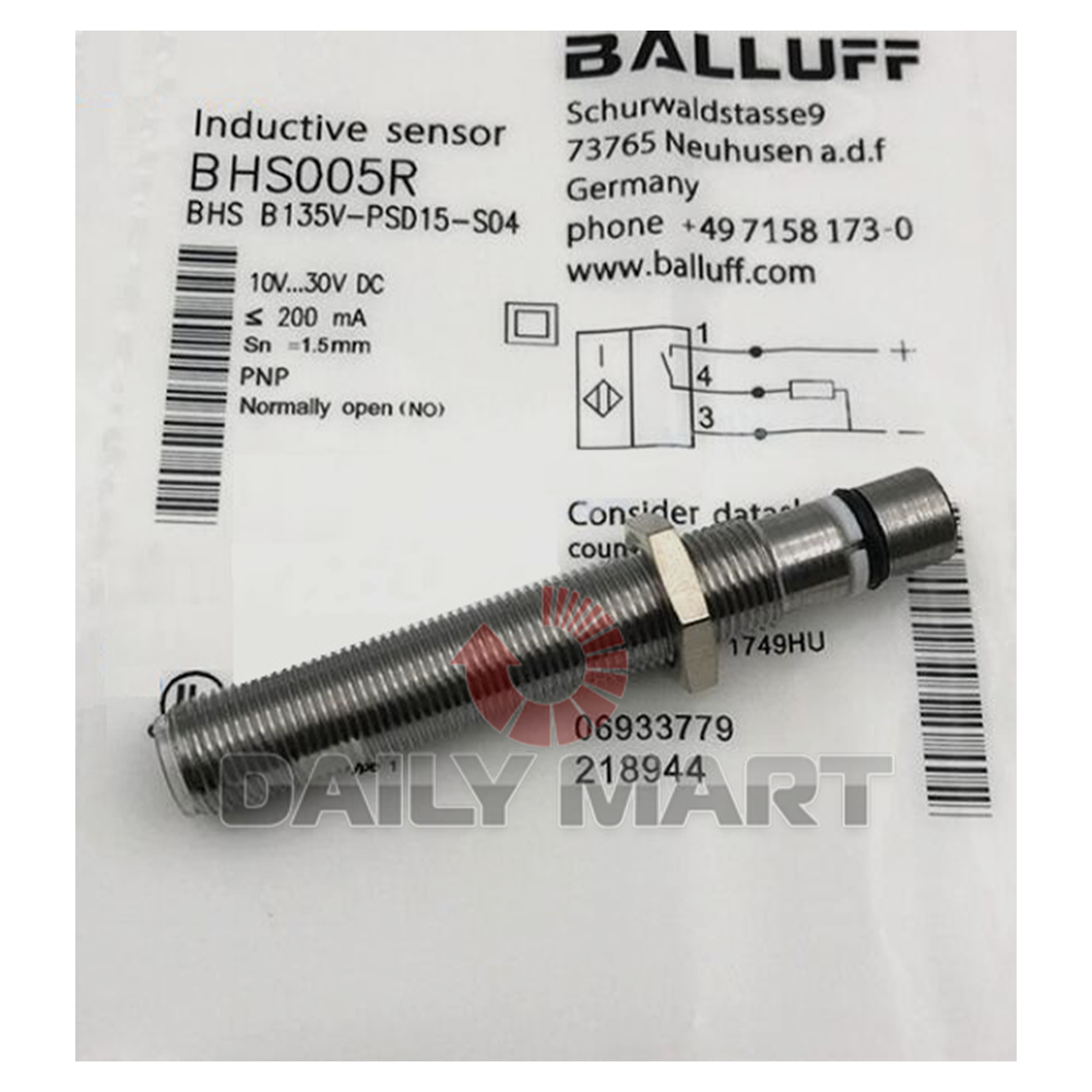 New In Box BALLUFF BHS B135V-PSD15-S04 Proximity Sensor
