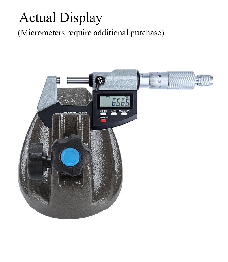 Precision Micrometer Holder Stand Base for0-4''Micrometers Stable Alloy Material