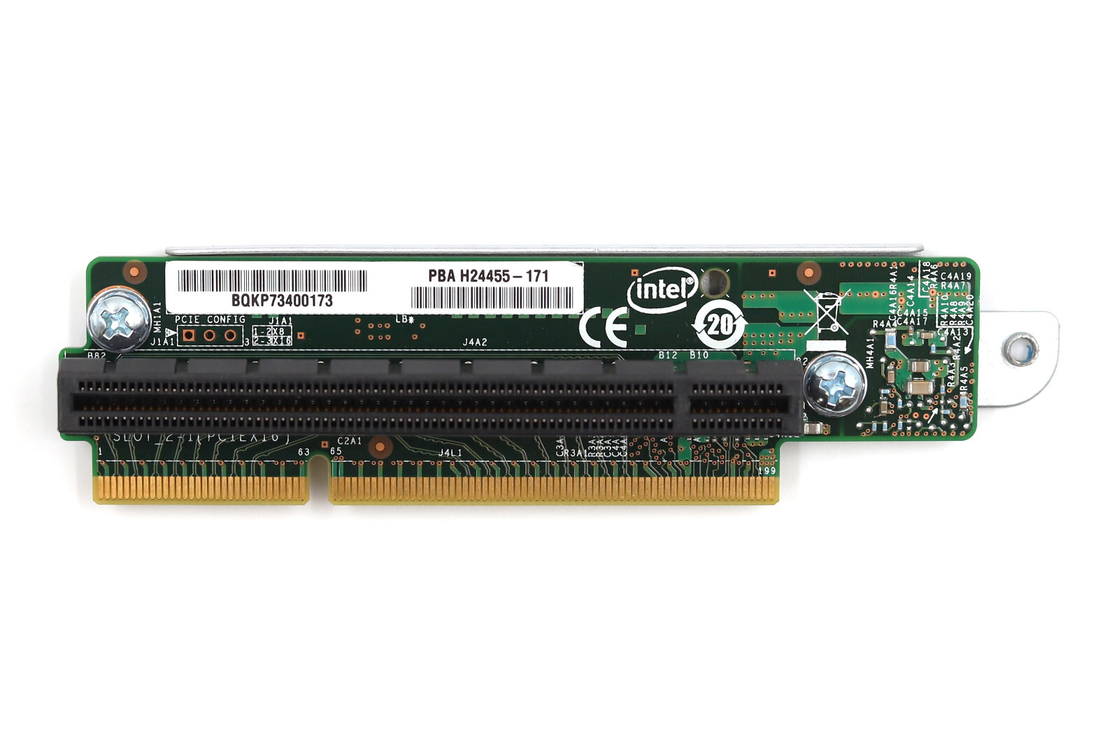 Intel Node Server PCI-Express Riser Card With Bracket P/N: H24455-171 Tested