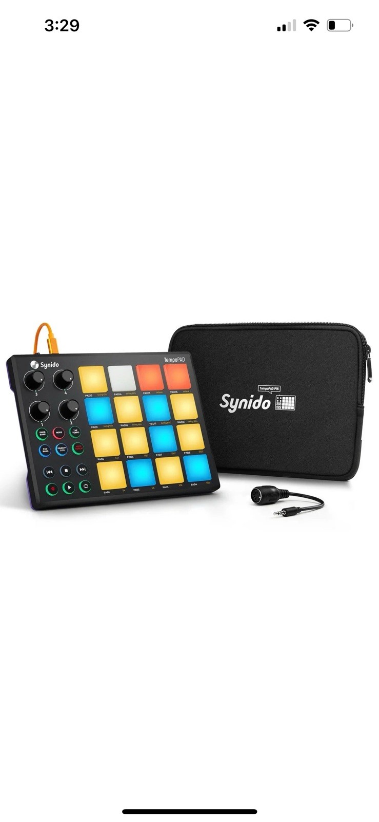 Synido TempoPAD P16 MIDI Controller Beat Maker Drum Pad (Dented Box) NIB G18