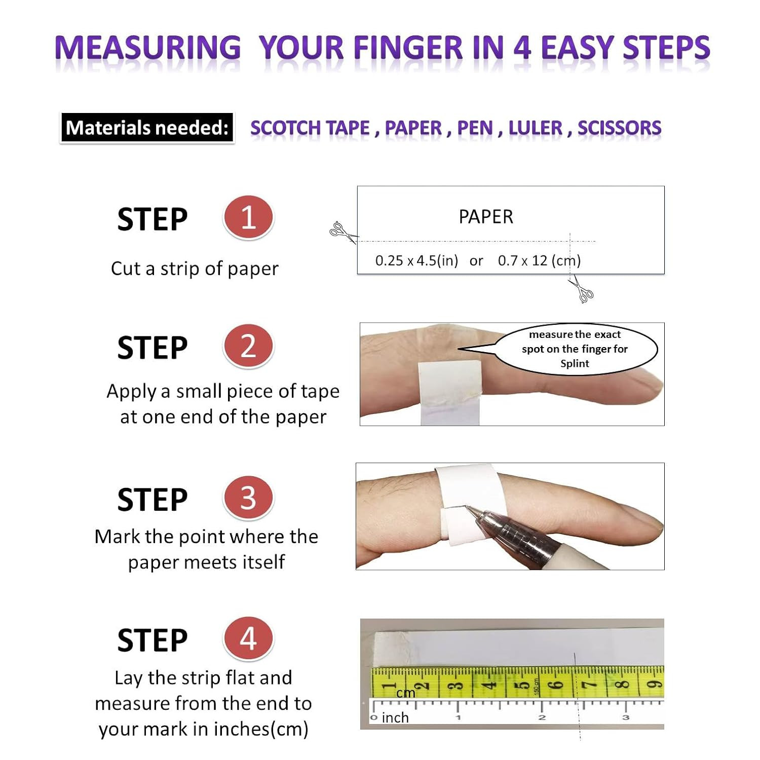 6 Pack Oval Finger Splints Waterproof Finger Splint for Arthritis, Trigger Finge