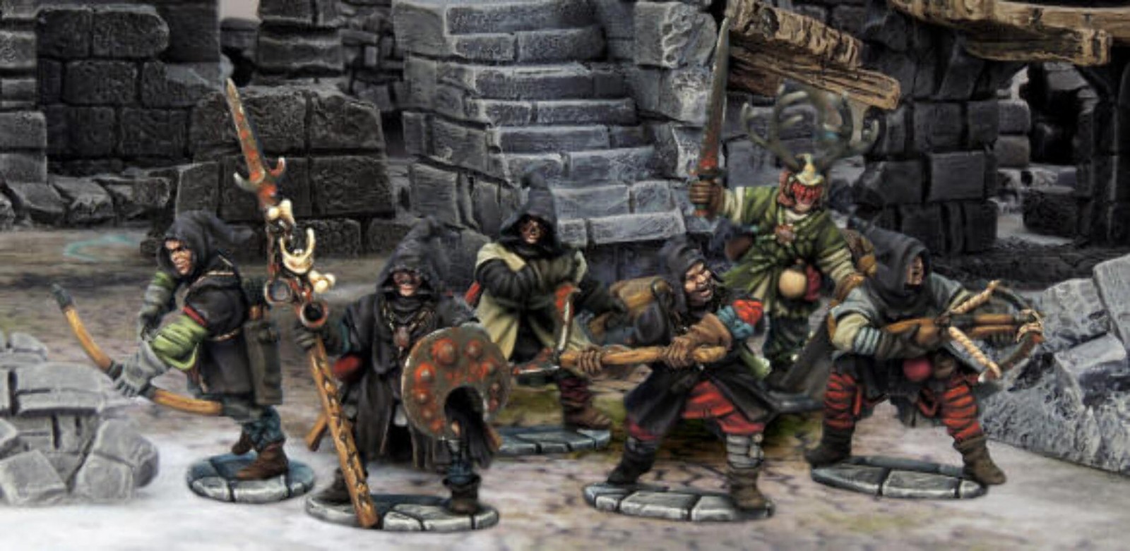 Frostgrave Cultists III Sprue – x5 28mm Fantasy Miniatures (North Star)