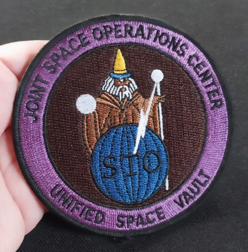 WIZARD Joint Space Operations Center Unified Space Vault Iron On Military PATCH