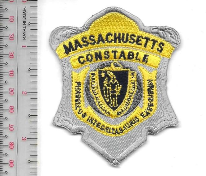 Massachusetts Constable Sworn Peace Officer Process Server Cloth NO TARIFF