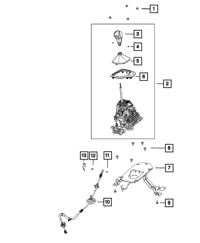 Genuine Mopar Gearshift Boot 5yd251ucaa