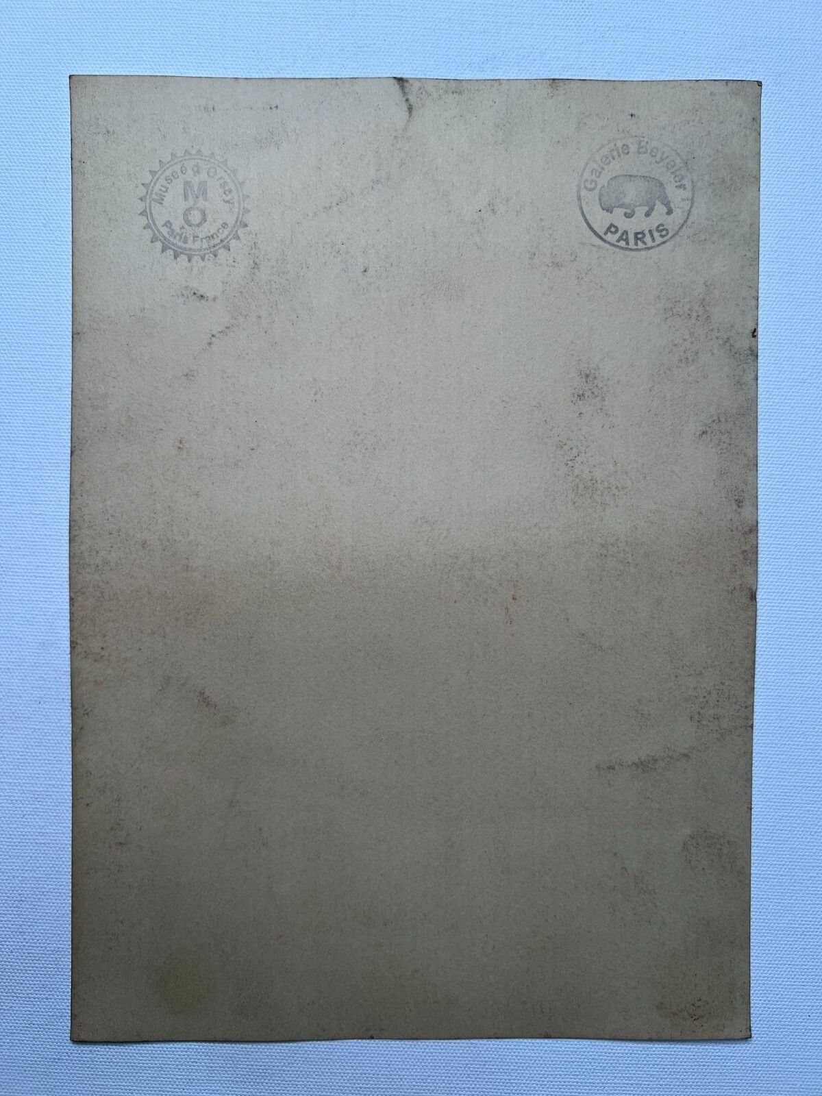 Edouard Manet Drawing on paper (Handmade) signed and stamped mixed media.
