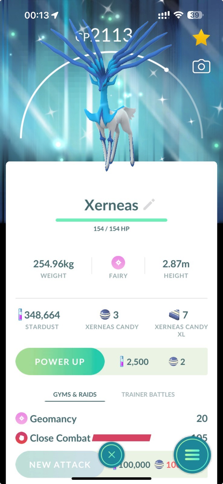 Shiny Xerneas Special Background Pokémon X Go Tour Kalos - Read description