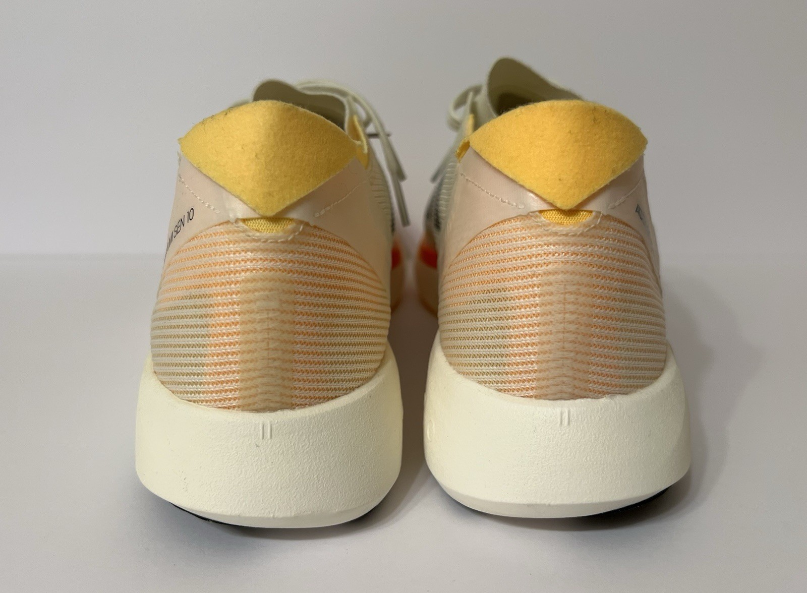Adidas Adizero Takumi Sen 10 Running Shoes ‘Sun Fire’ Ivory Pack IG8202 Mens 11