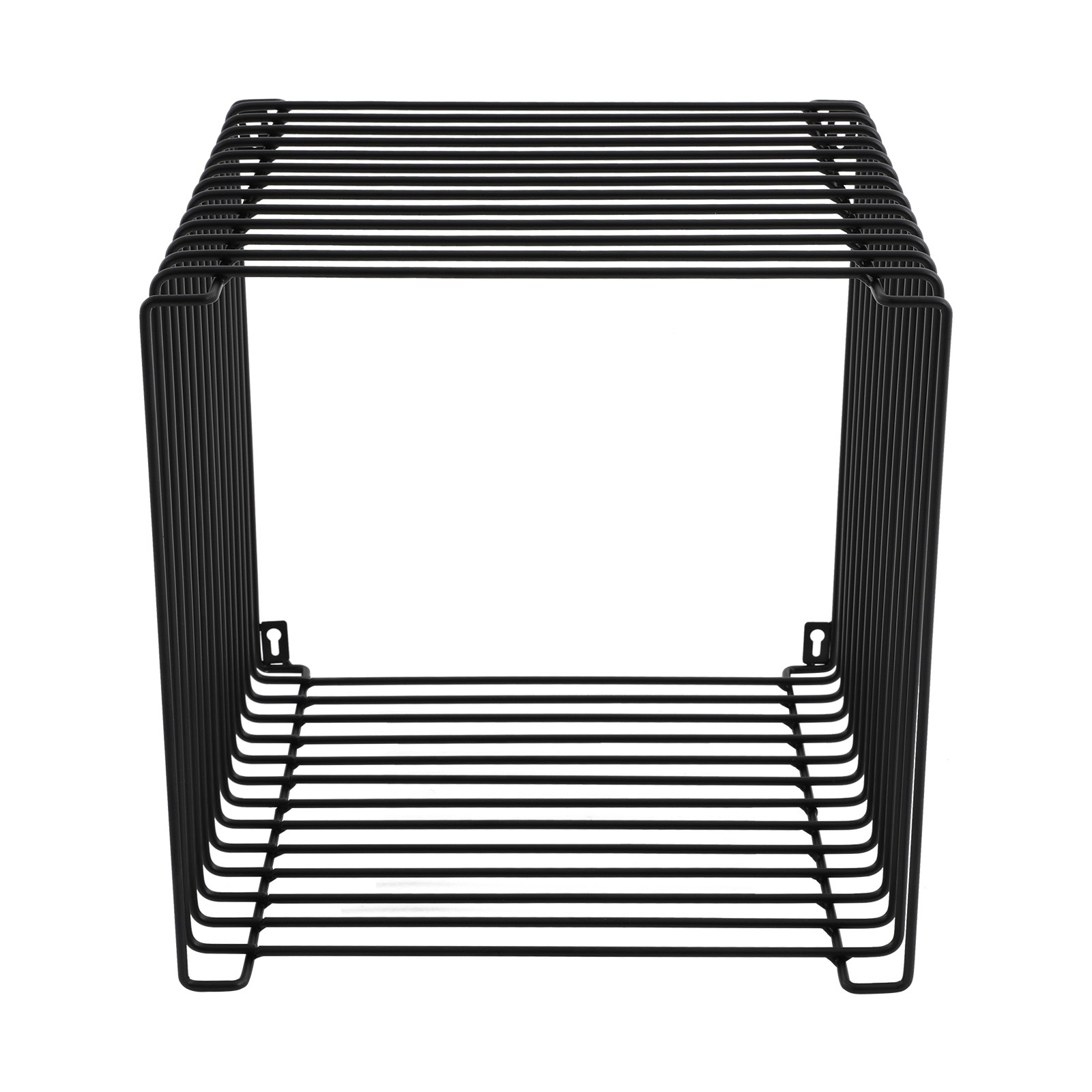 4-color Square Side Table, Iron Multi-Purpose Side Table, Square Cage End Table