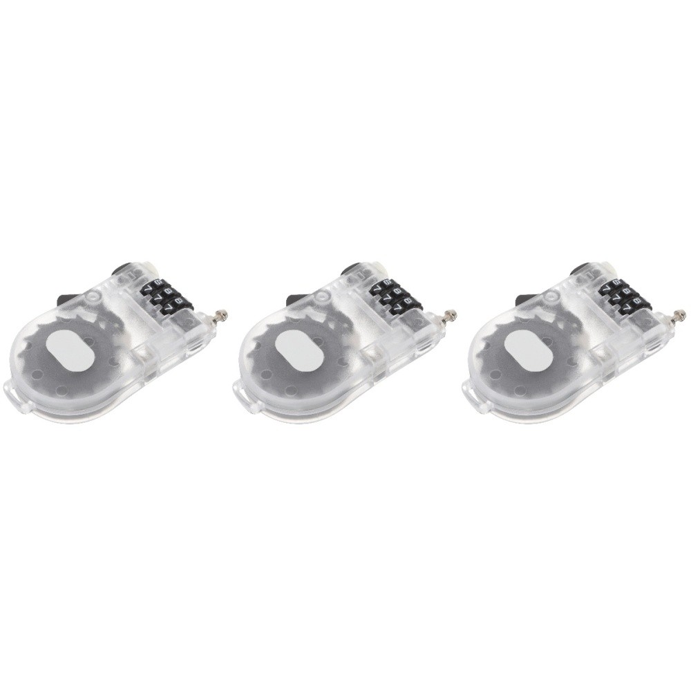 3 Pack Ski Lock Lightweight Snowboard Cable Anti Theft Handlebar