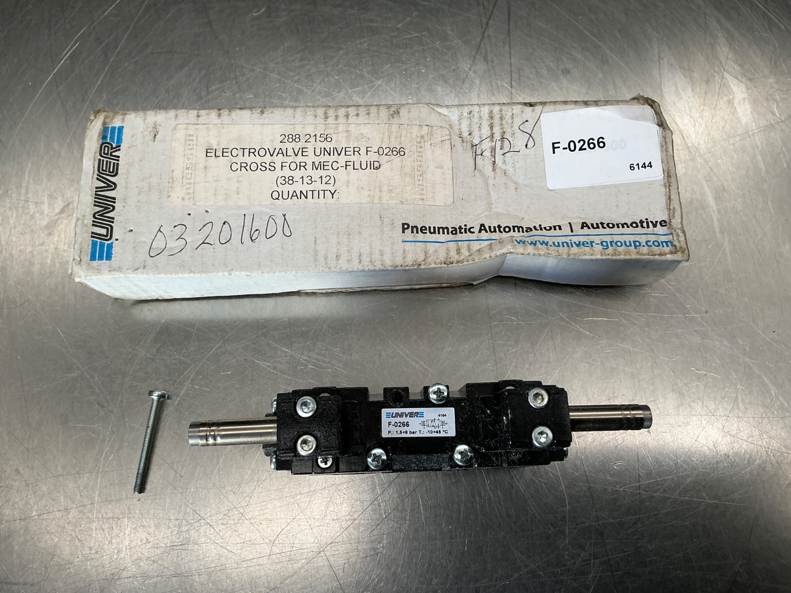 Univer F-0266 Electrovalve -Cross for MEC-Fluid (38-13-12)