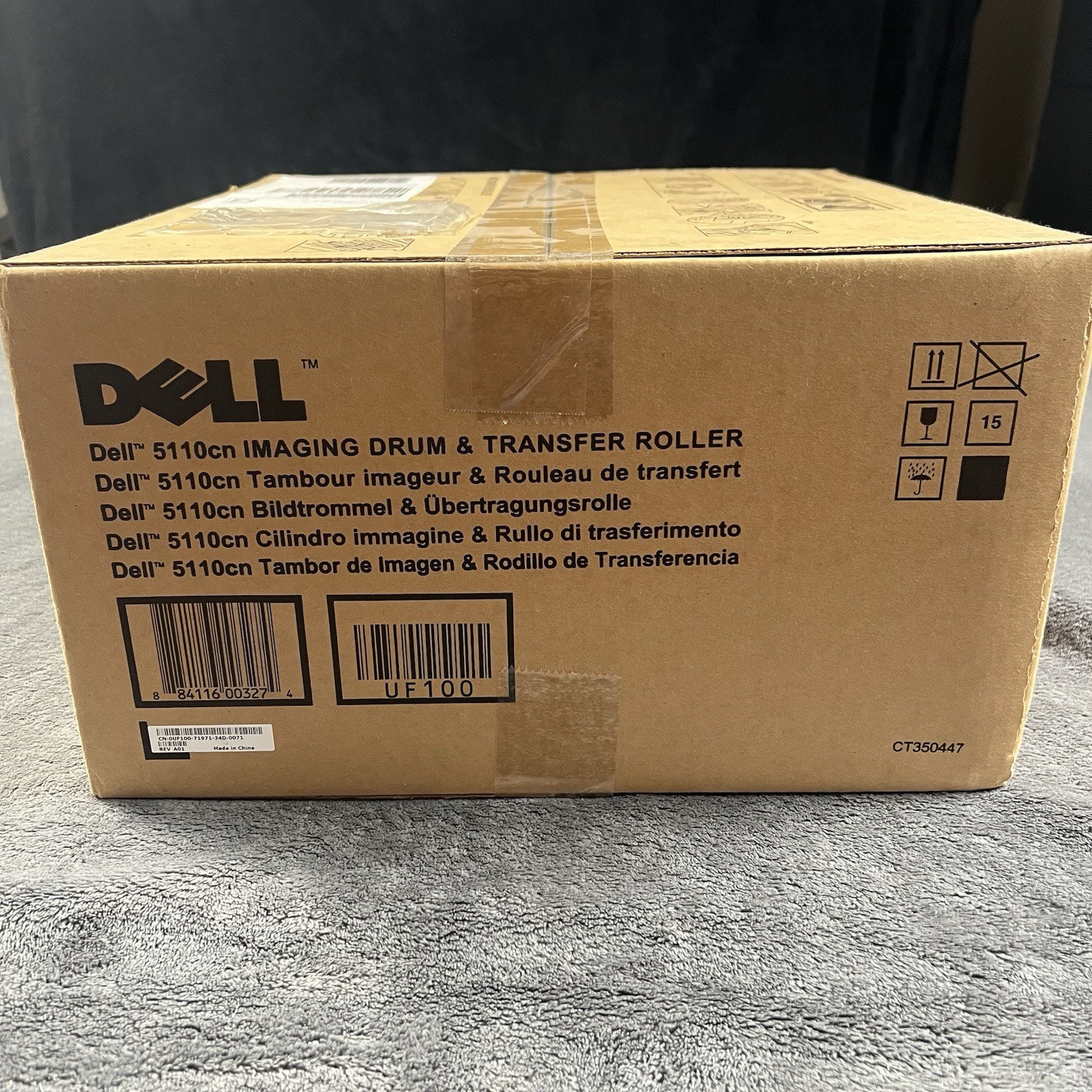 GENUINE DELL 5110cn IMAGING DRUM & TRANSFER ROLLER CT350447 NEW SEALED BOX