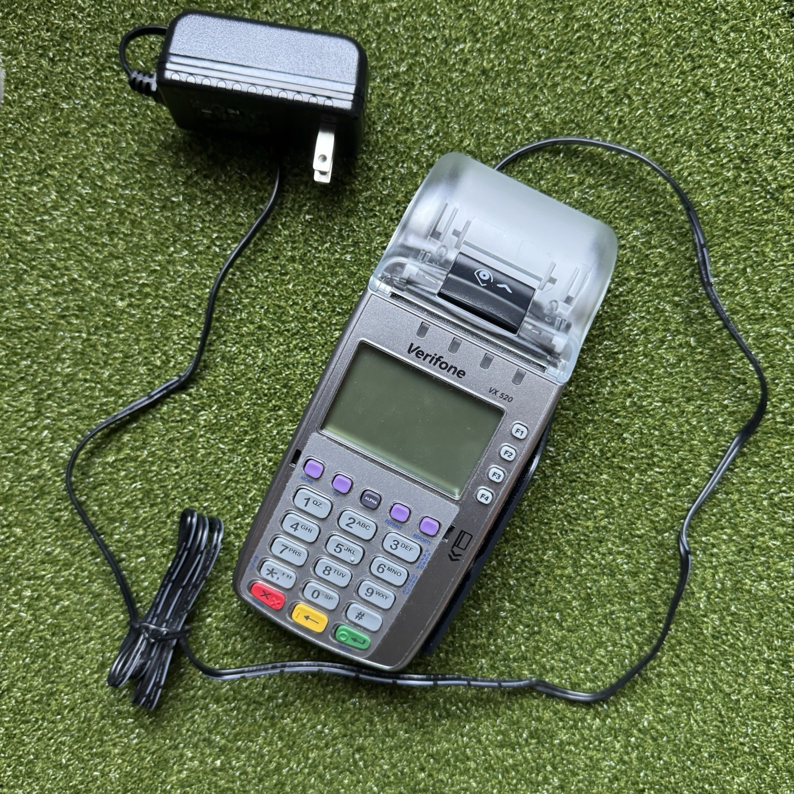 Verifone VX520 Credit Card POS Terminal w/ Power Supply