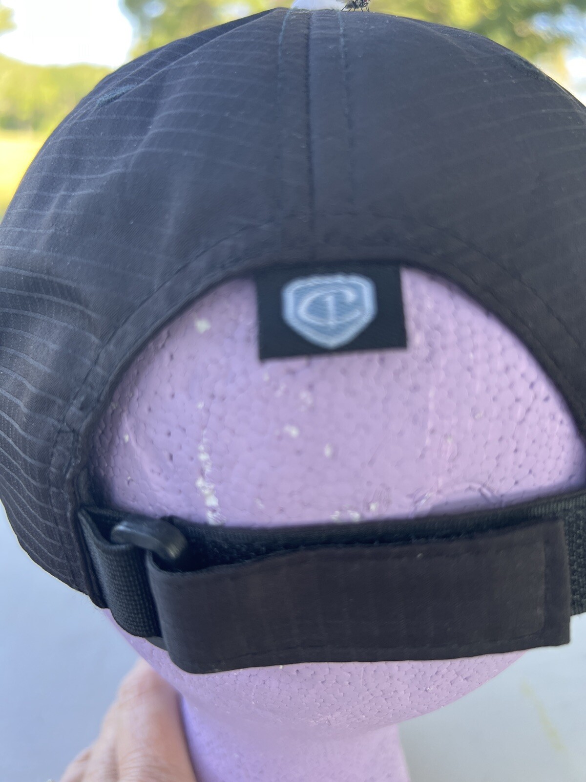 Royal Excursion Hat/Cap Black Lightweight Nylon Capamericagolf brand Adj. EUC