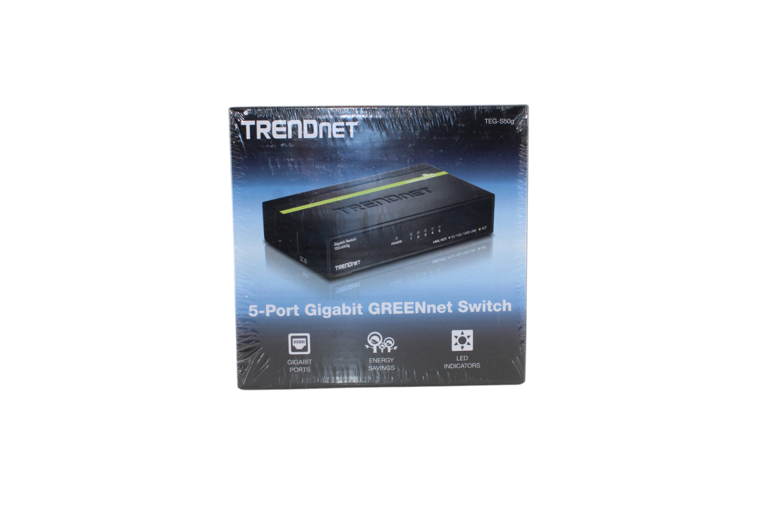 TRENDnet TEG-S50g 5-Port Gigabit GREENnet Switch Gigabit Ports New Sealed