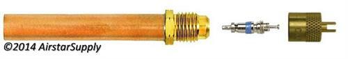 (2-PACK) 1/4" M. Access Fitting with 3/8" Copper Tube  C&D Valve CD3606