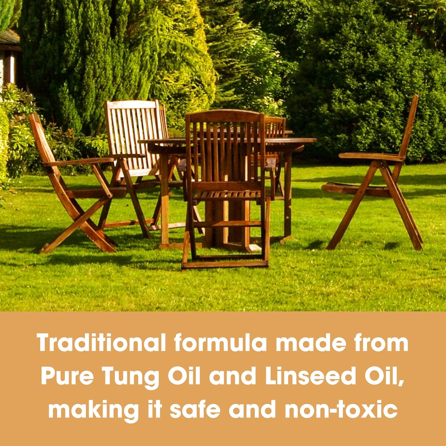 Teak Oil | Wood Oil Protects & Cleans Outdoor & Indoor Furniture, Boats, Shower