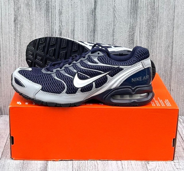 MENS NIKE AIR MAX TORCH 4 RUNNING-TRAINING SHOES/SIZE 9.5 / OBSIDIAN-WHTE-GREY