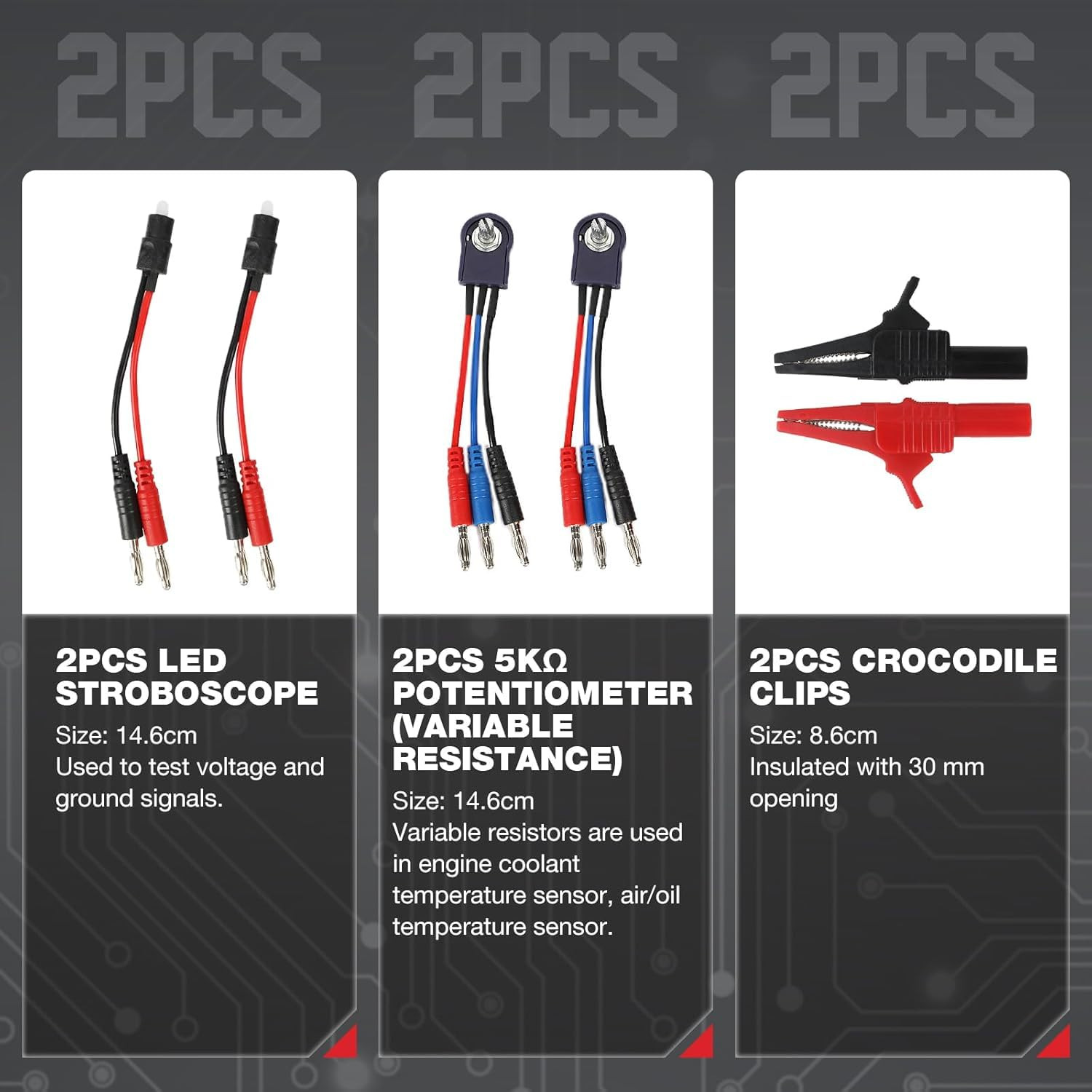Multimeter Test Leads Kit 114PCS Multimeter Leads Kit Multi Function Electrical