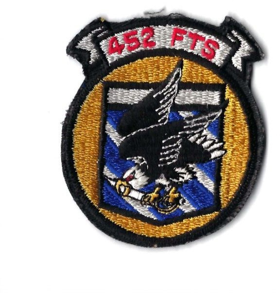 PATCH USAF  452ND FLYING TRAINING SQ FTS  MATHER AFB              JT22