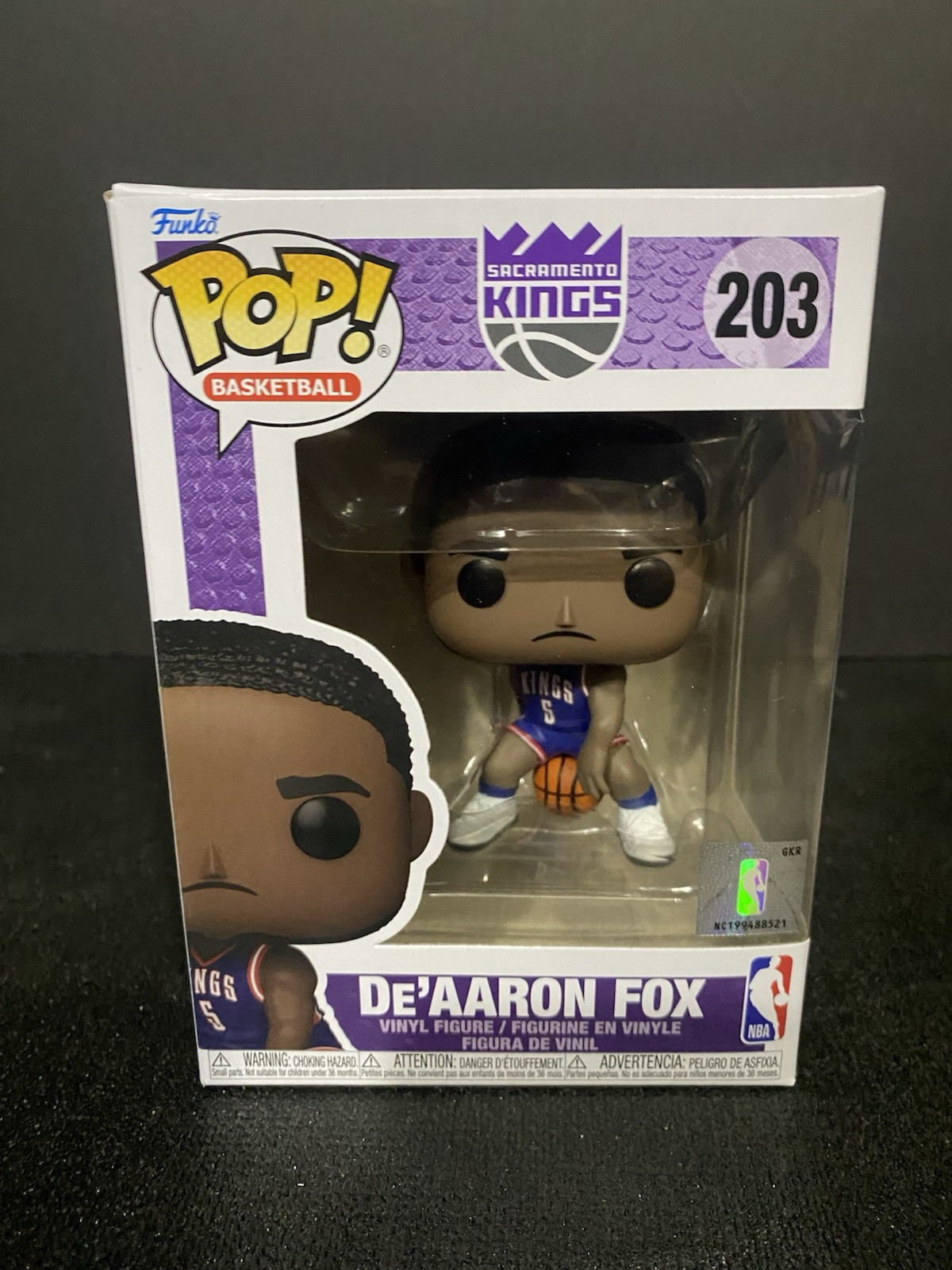 FUNKO POP ! DE'AARON FOX 203 POP BASKETBALL KINGS Y01
