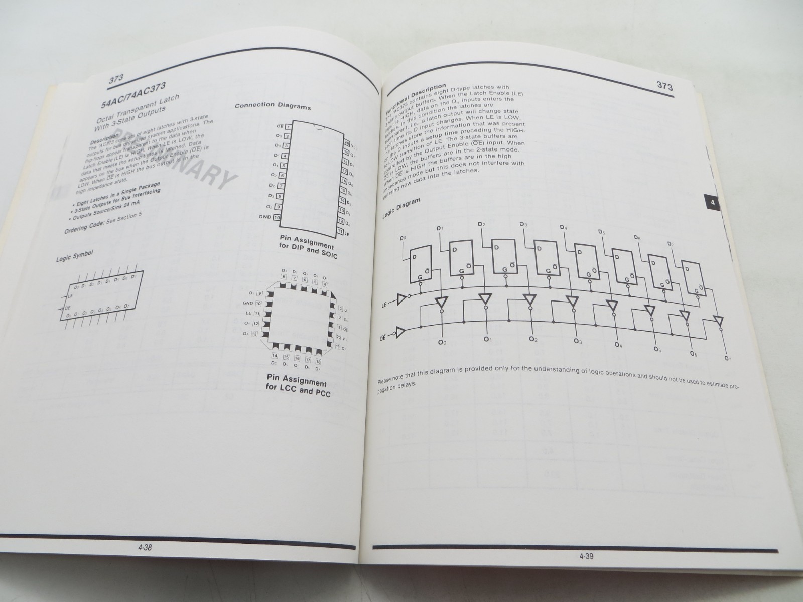 Fairchild Advanced CMOS Technology Logic Data Book 1985 vintage computer book