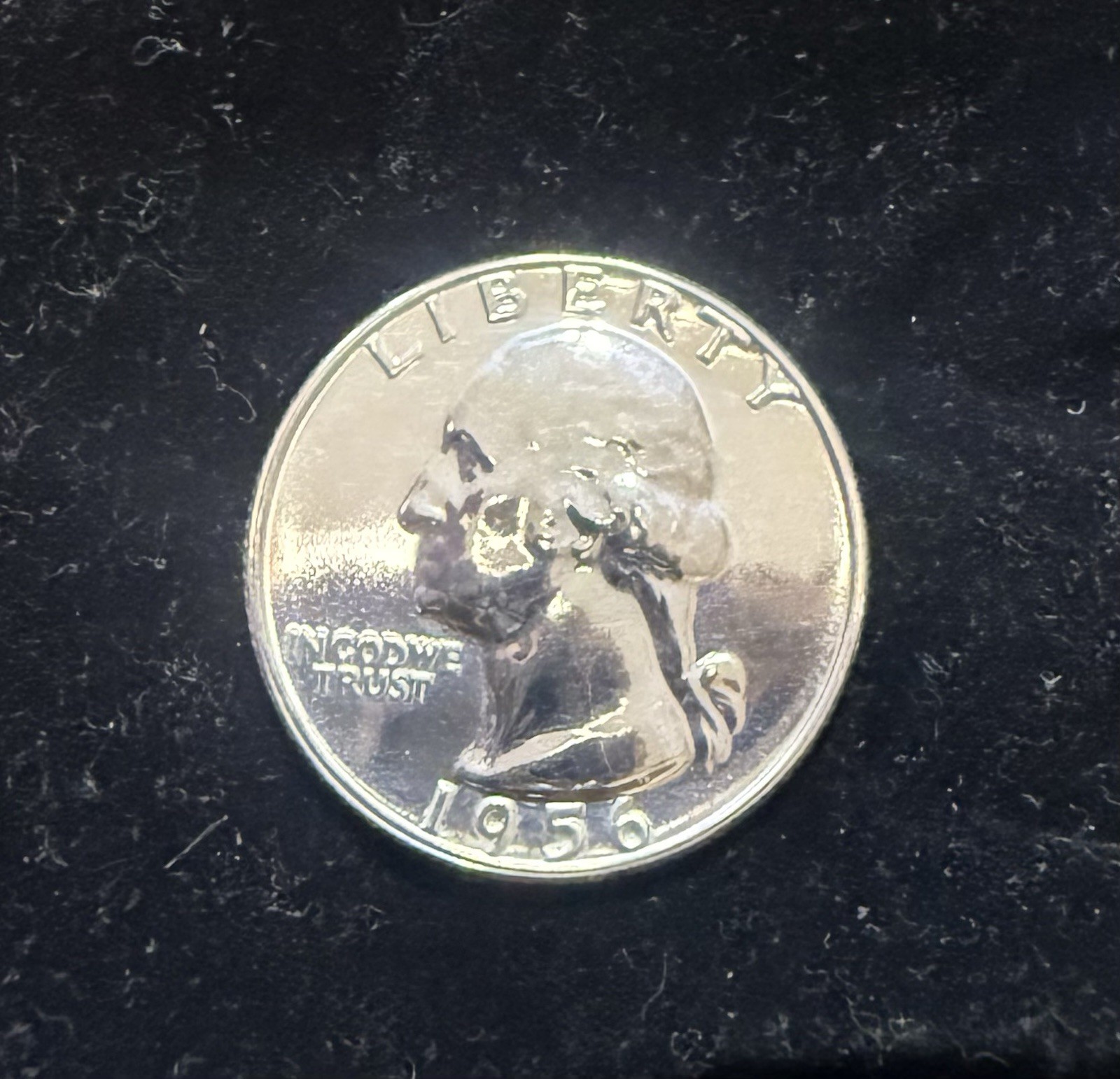 ⭐️1956⭐️90% SILVER PROOF⭐️WASH QUARTER⭐️INSANE LIQUID MIRRORED⭐️SUPERB GEMBU