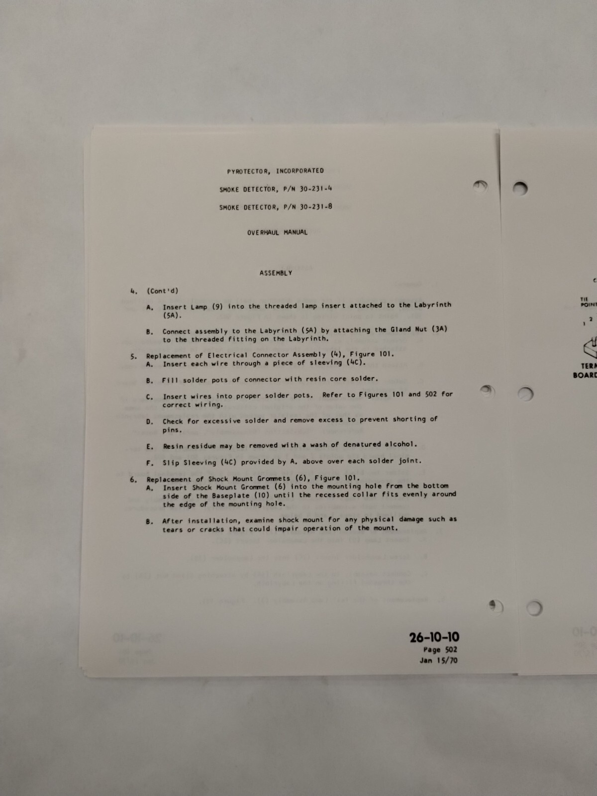 Pyrotector Incorporated Smoke Detector Overhaul Manual-Original
