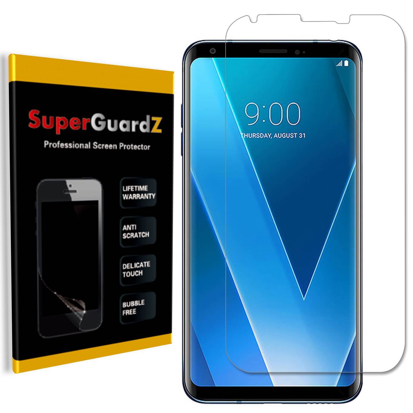 3X SuperGuardZ® FULL COVER Screen Protector Guard Shield Saver For LG V30