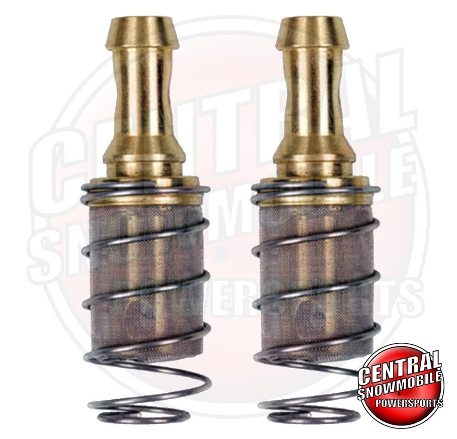 2x Snowmobile Watercraft Fuel In-Tank Gas Filter with Check Valve 1/4" Ski-Doo