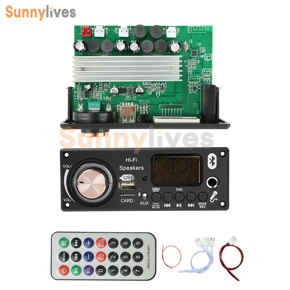 Car Audio MP3 Decoder MP3 Bluetooth Decoder Board TPA3116D2 Amplifier 2x50W+100W