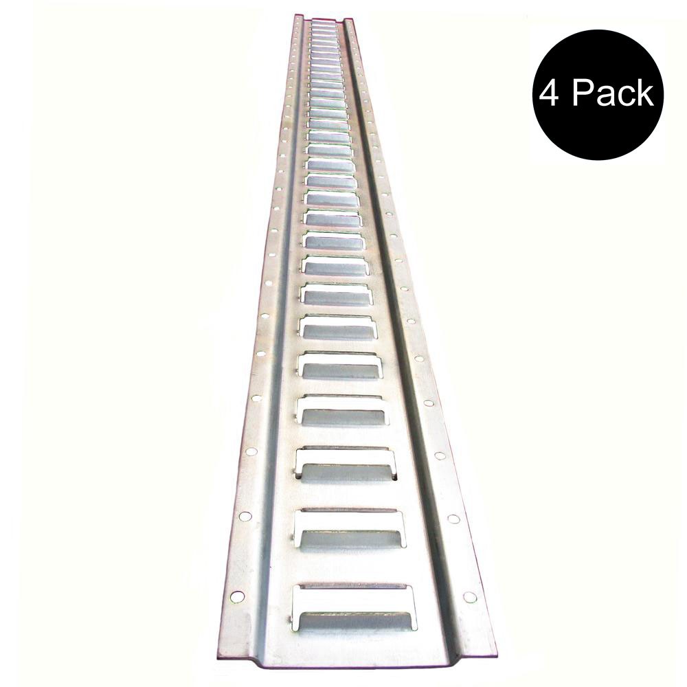 (4) 12 Gauge Galvanized Steel E Track Tie-Down Rail System for Truck/Trailer