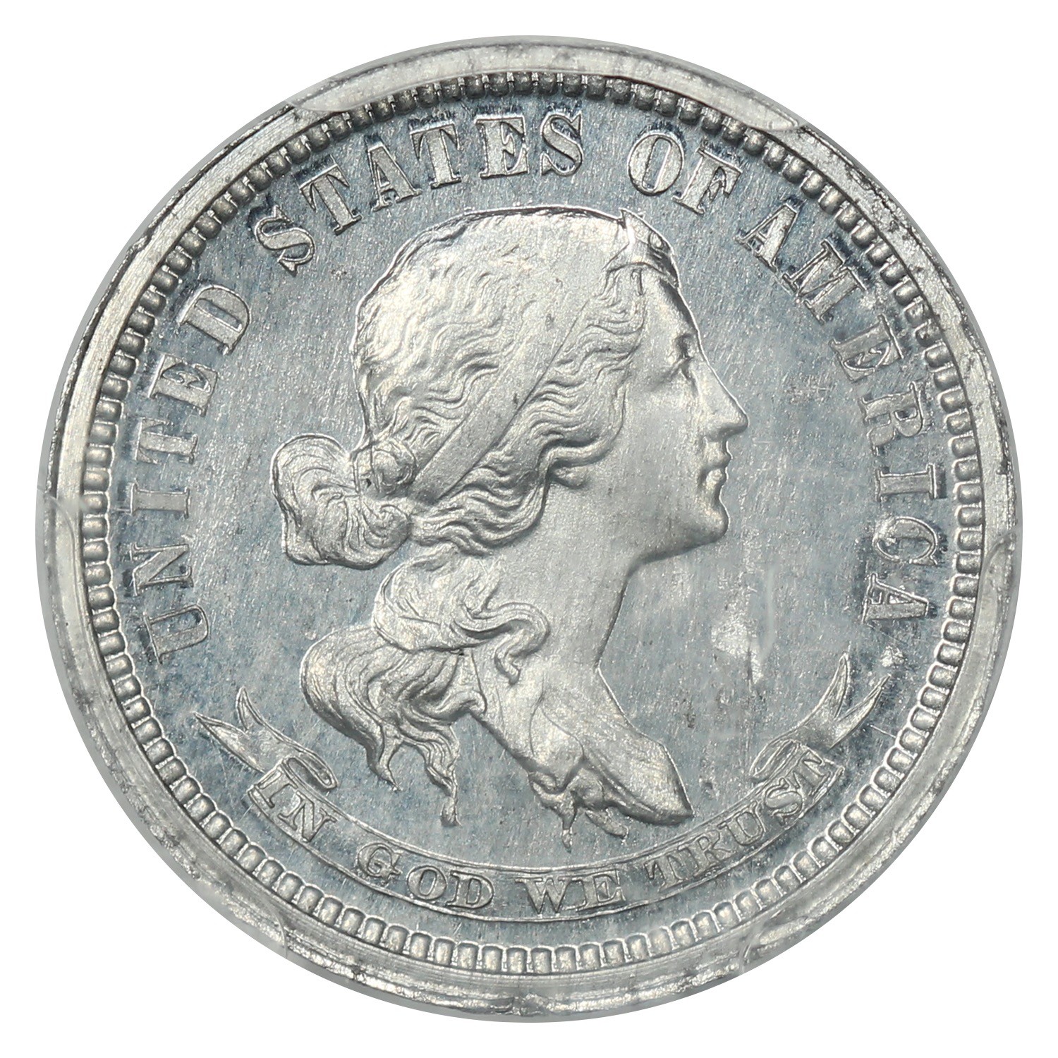 Pattern: 1869 10C PCGS PR64+ (J-713) ex: Simpson - Patterns