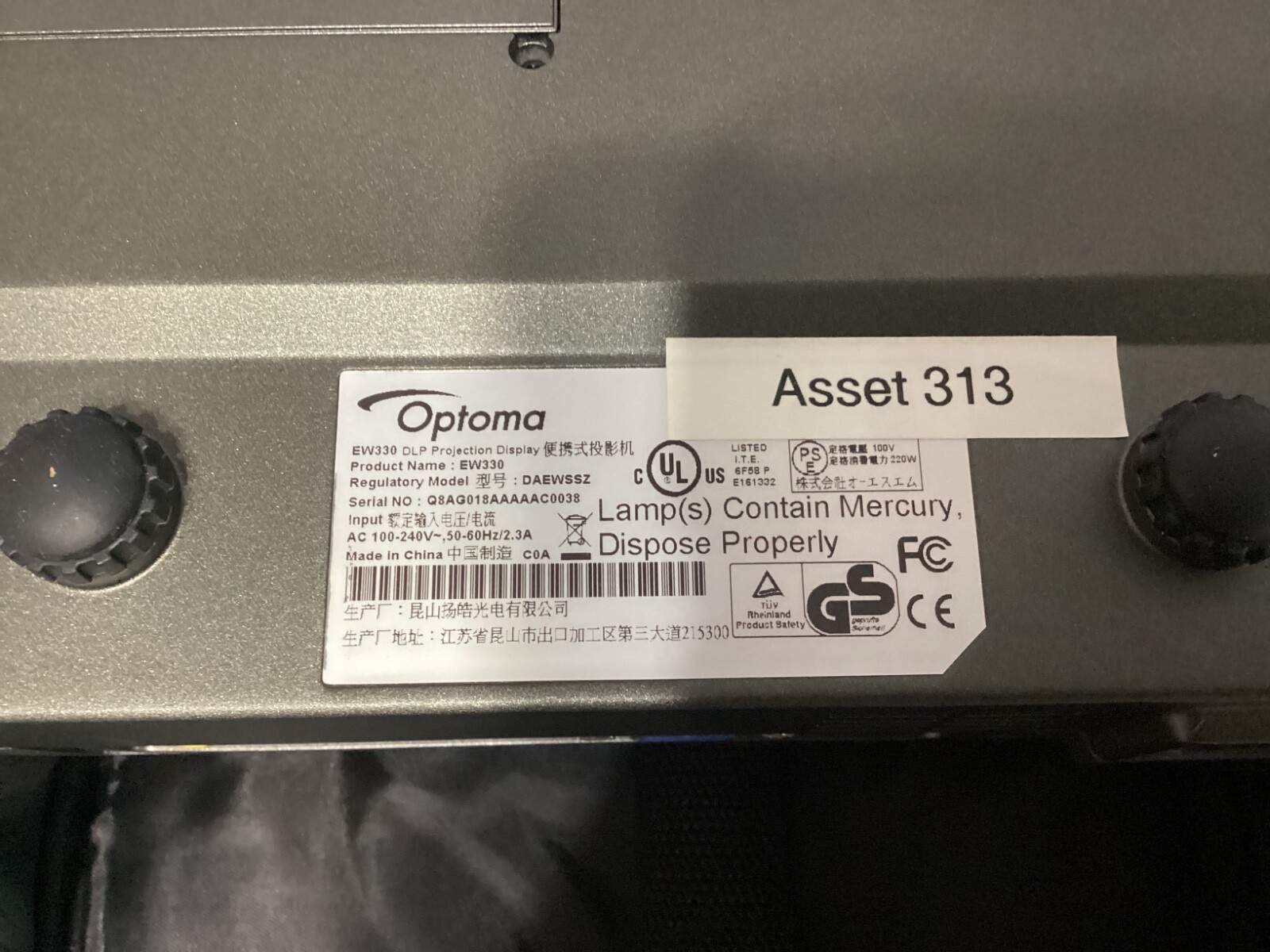 Optoma EW330 DLP Projection Display